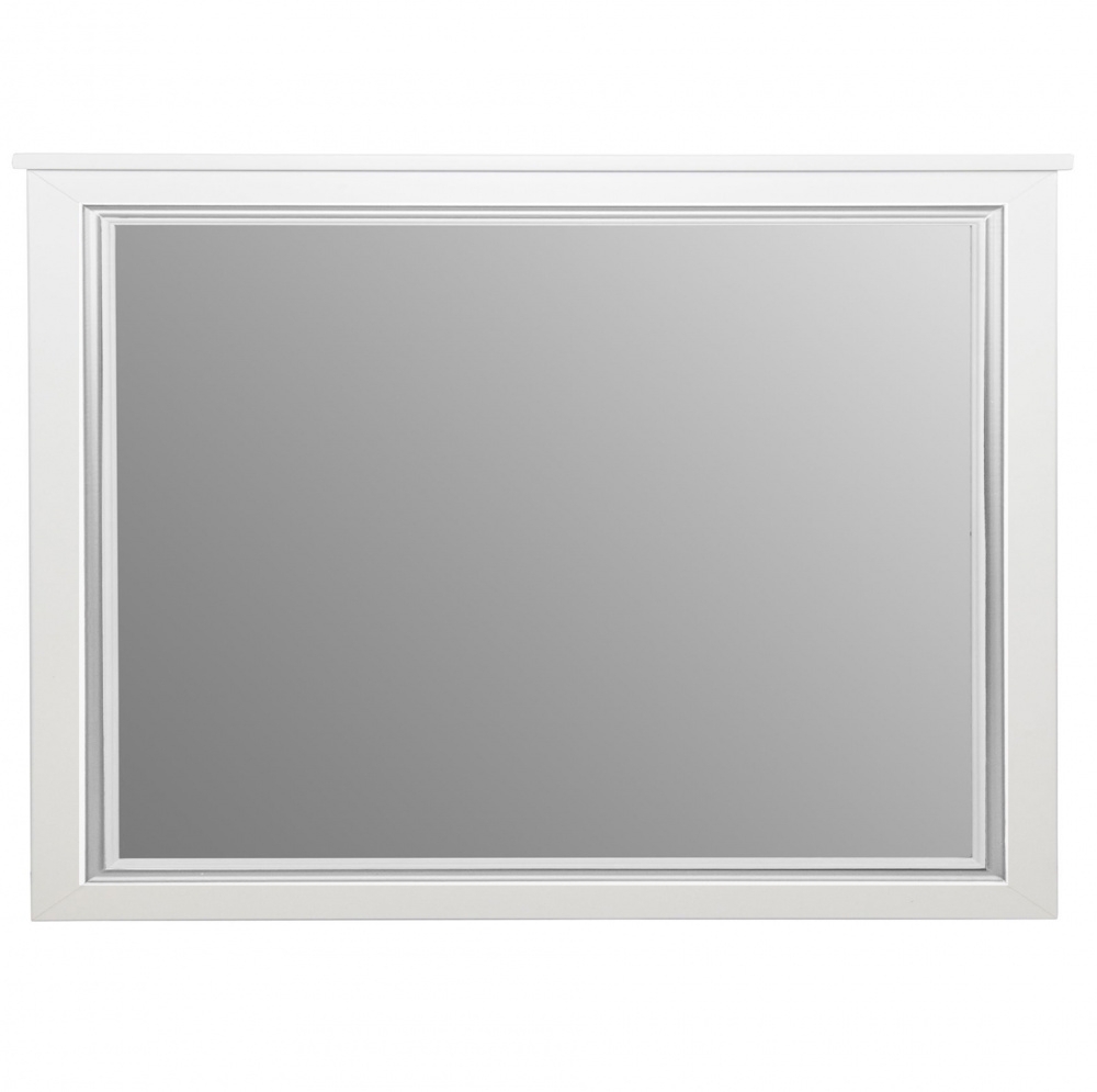 Зеркало Tessoro Foster TS-F90105-M-W-S 105 белое с патиной серебро