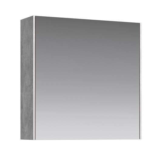 Зеркало-шкаф Aqwella Mobi 60 корпус бетон светлый