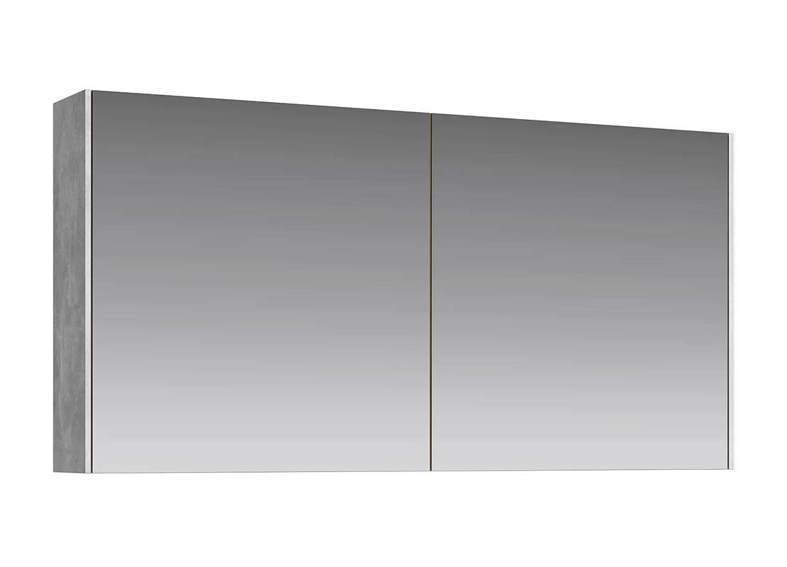 Зеркало-шкаф Aqwella Mobi 120 корпус бетон светлый