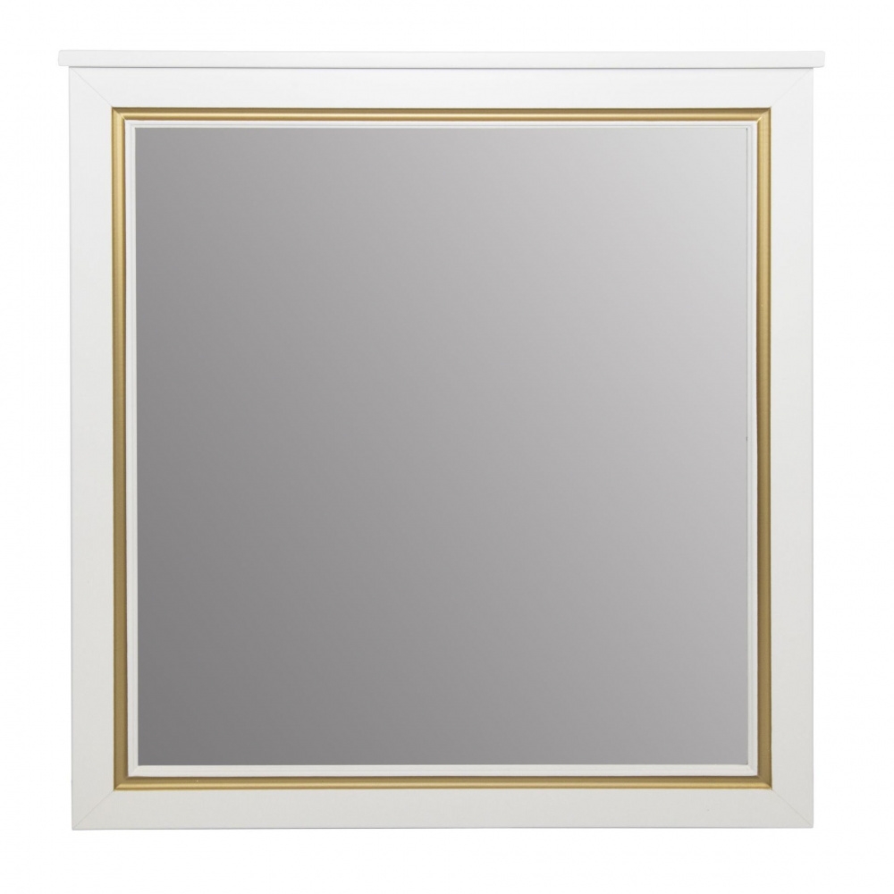 Зеркало Tessoro Foster TS-F9065-M-W-G 65 белое с патиной золото