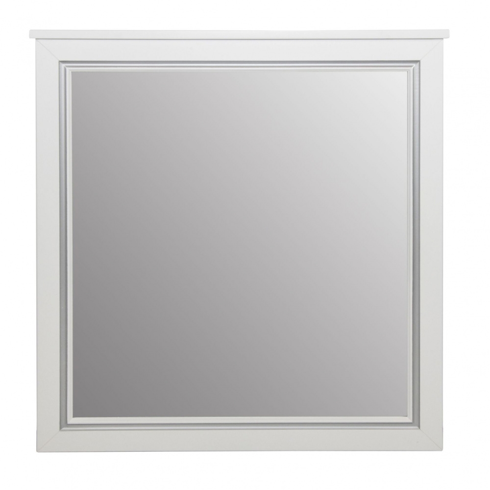 Зеркало Tessoro Foster TS-F9065-M-W-S 65 белое с патиной серебро
