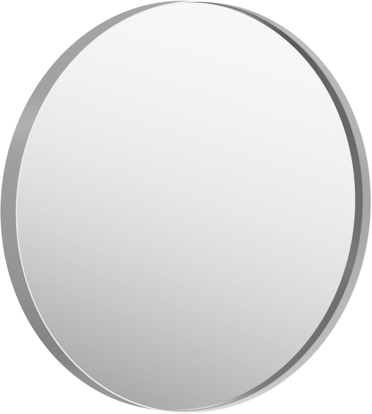 Зеркало Aqwella RM 60 белое, в металлической раме