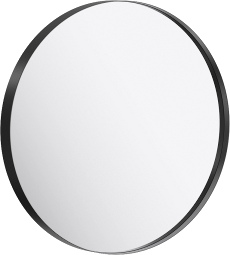Зеркало Aqwella RM 60 черное, в металлической раме